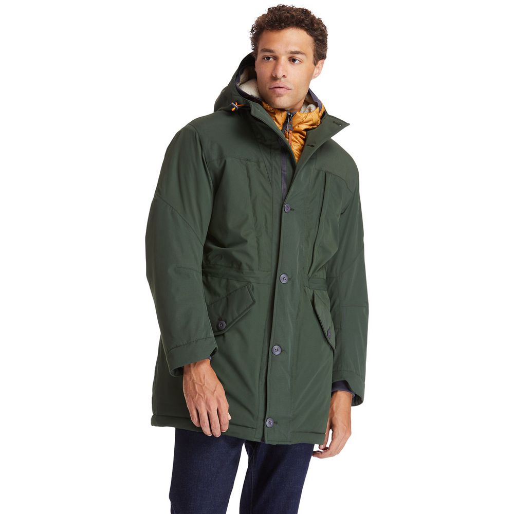 Timberland Μπουφαν Ανδρικα Βαθυ Πρασινο - Outdoor Heritage Ecoriginal Parka With Dryvent™ Technology